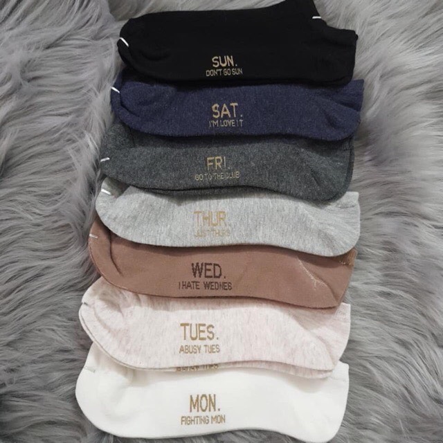 TẤT TUẦN CỔ NGẮN - SET 7 ĐÔI NAM