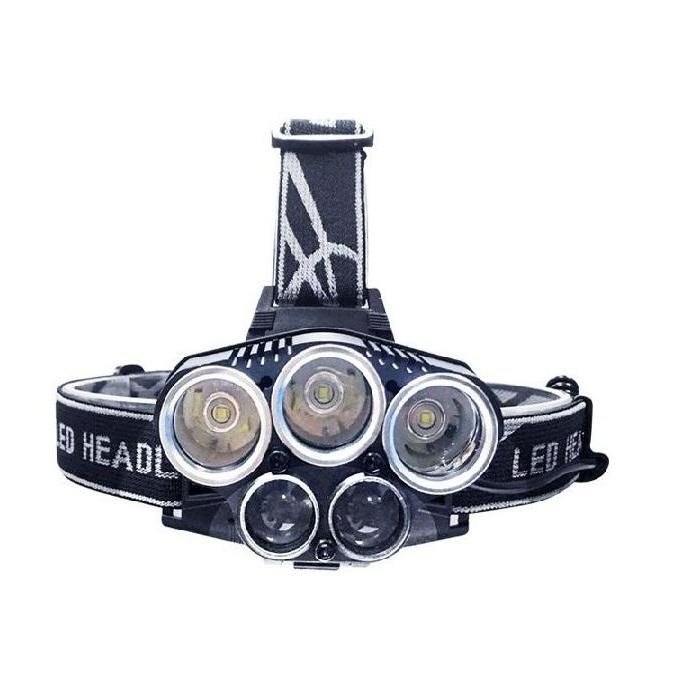 [HCM]Đèn Pin đội đầu siêu sáng đi đêm 5 bóng Led