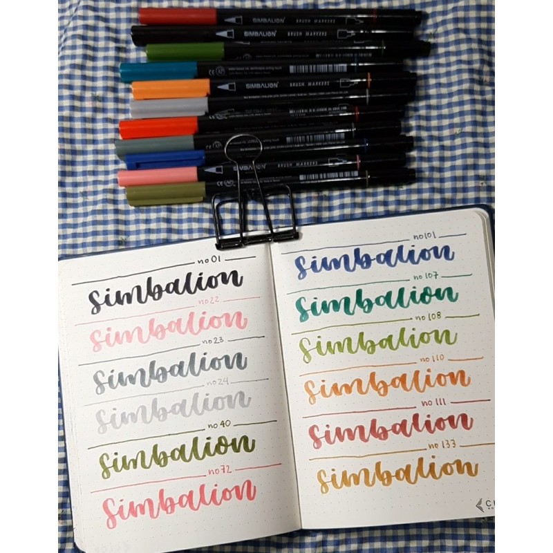 [HCM]P2-Bút Cọ 2 Đầu Simbalion Dual Brush Pen