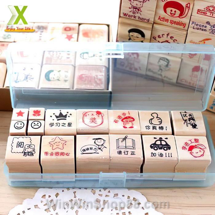 Bộ con dấu khen thưởng - Tiếng Hoa