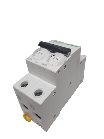 Cầu dao tự động đóng ngắt MCB 2 pha, 6kA, Schneider