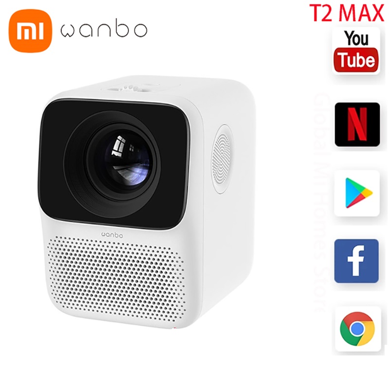 Máy chiếu mini XIAOMI WANBO T2 FREE / T2 Max (kết nối WIFI) cực rõ nét, mang đến sự tiện lợi cho gia đình