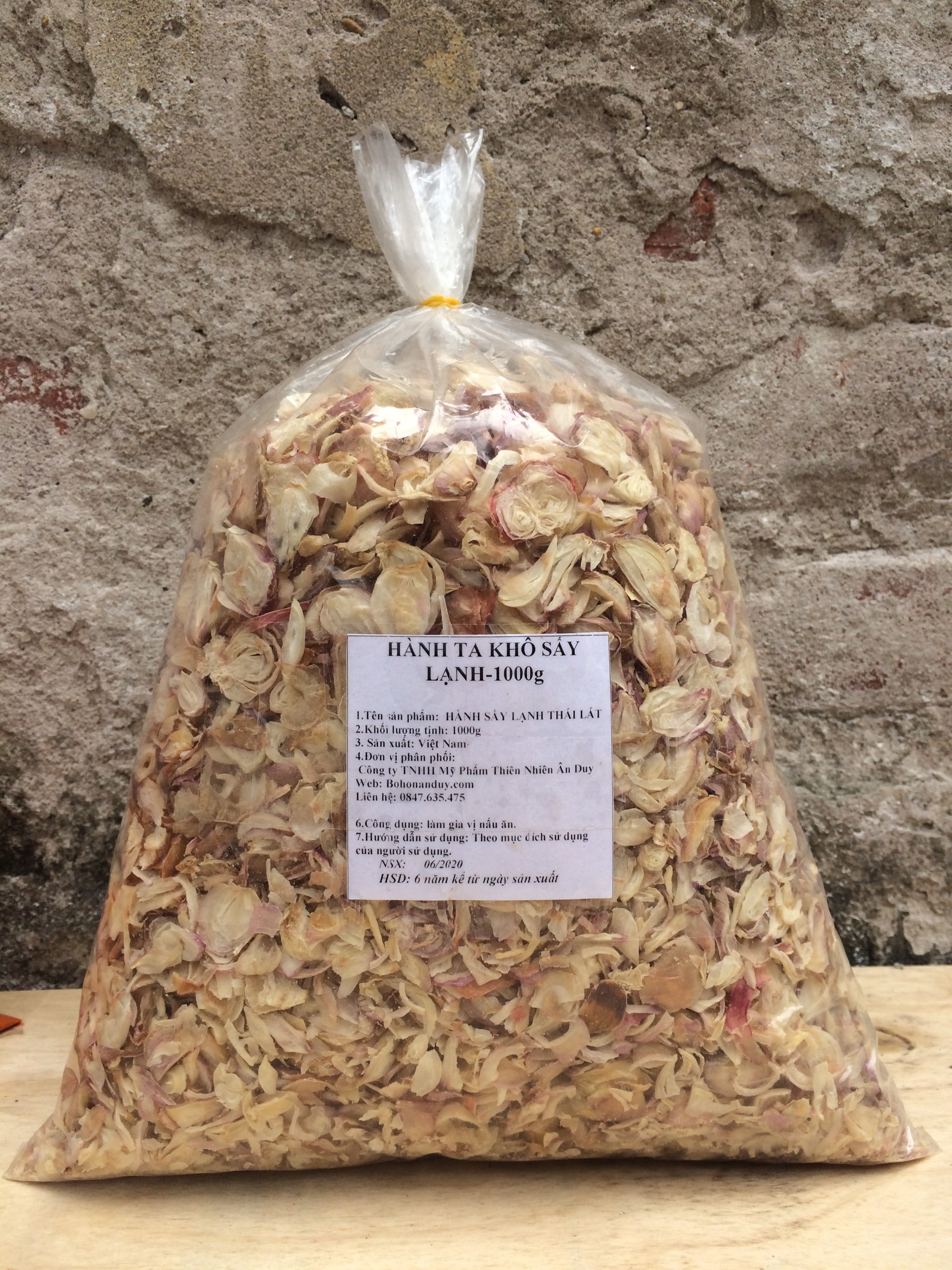 HÀNH TA KHÔ THÁI LÁT LOẠI I-100G