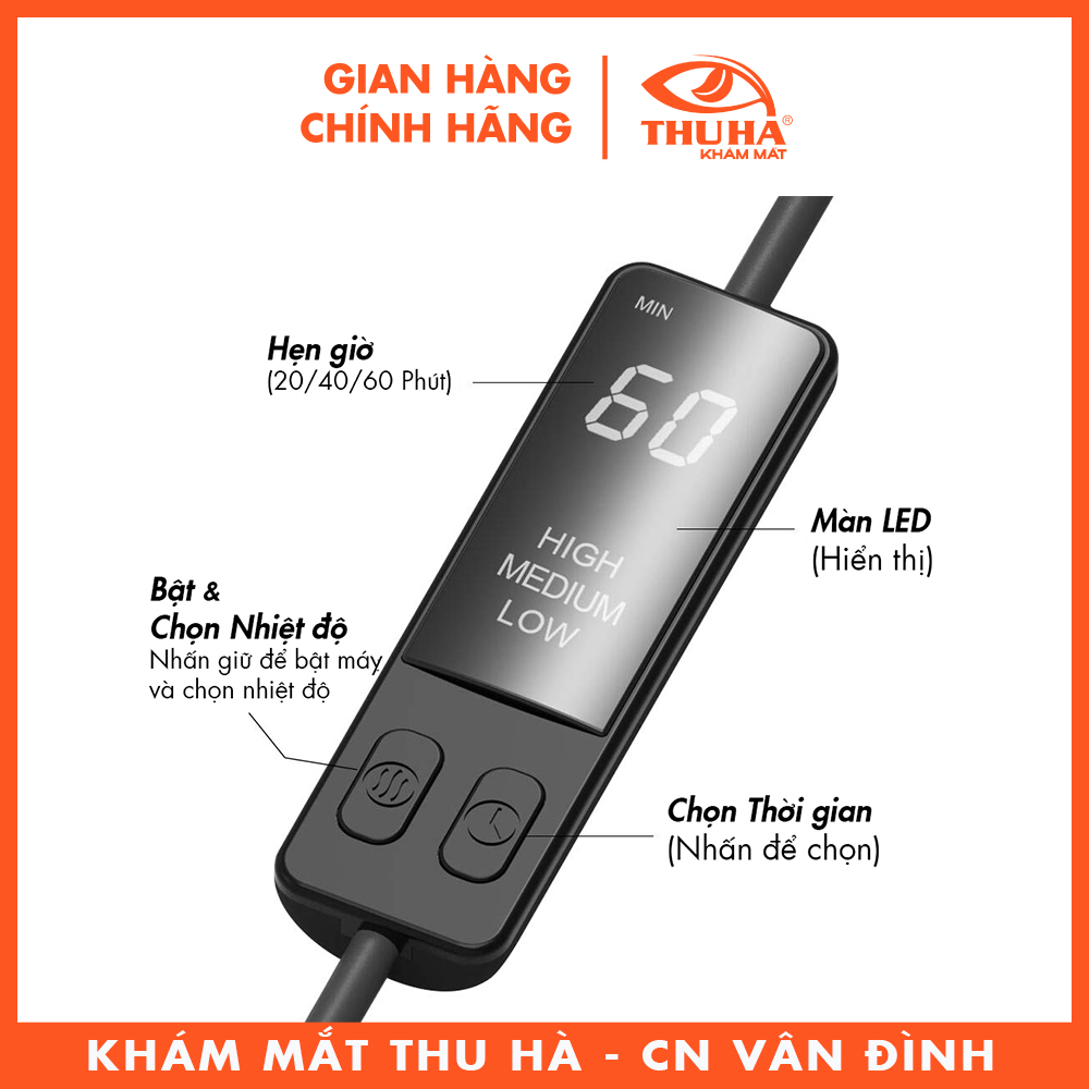 [Nhập RS0822 giảm 30k cho đơn 99k]Máy chườm ấm mắt AROMA SEASON