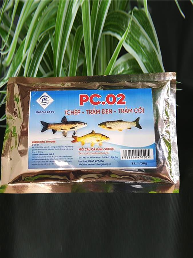 Mồi câu PC.02 - Mồi câu Chép, Trắm đen, Trắm cỏ