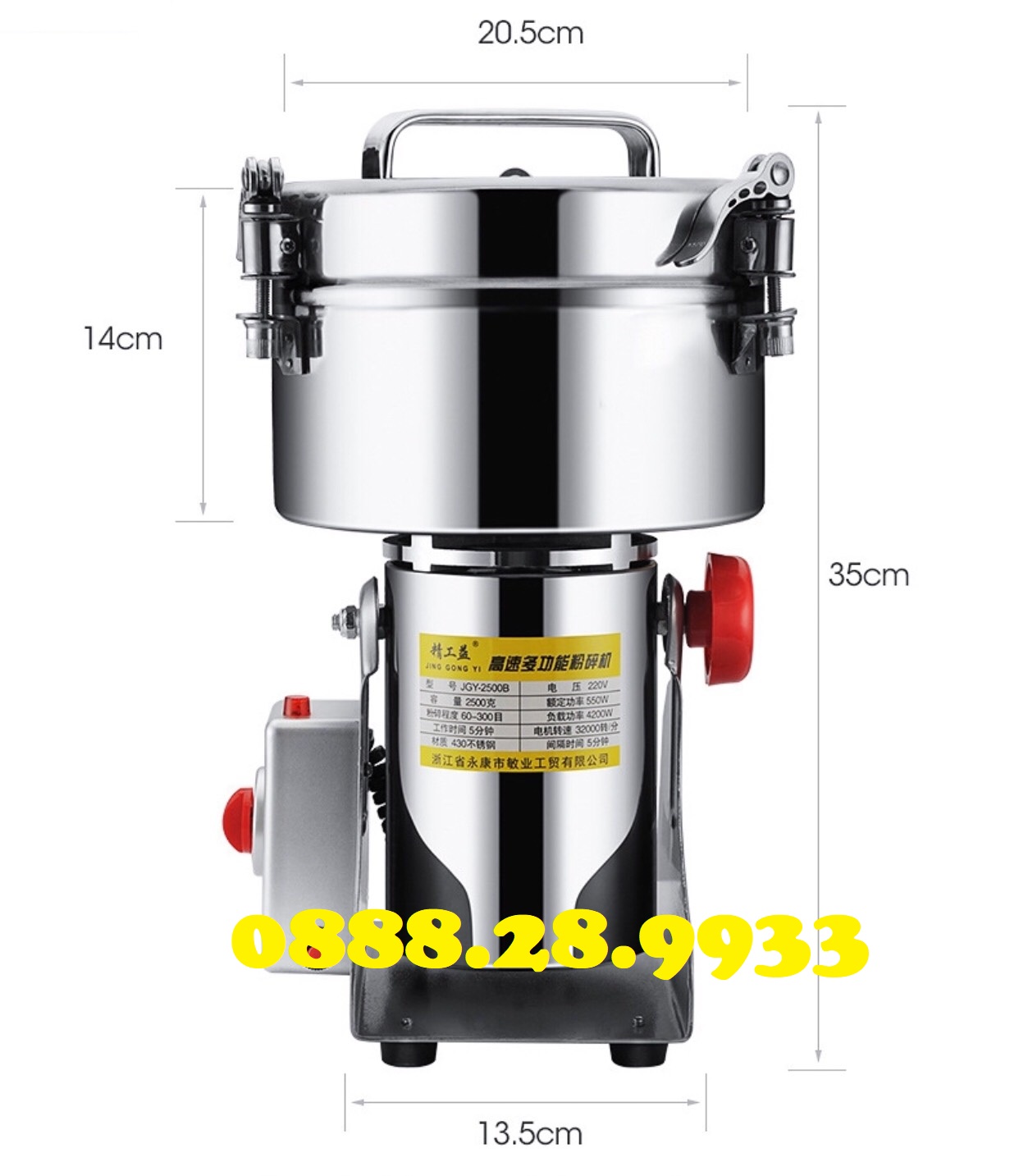 Máy xay bột trầm hương siêu mịn 2500g