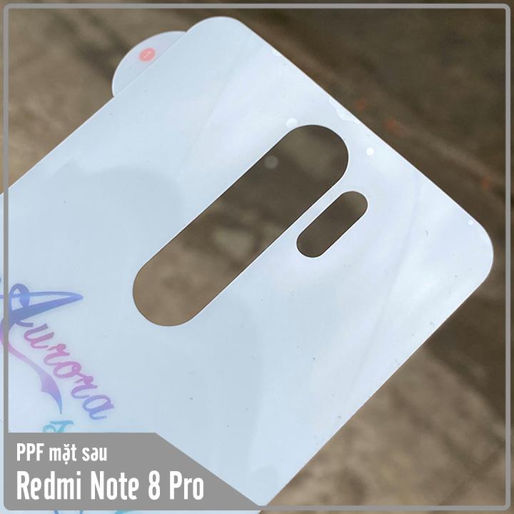 Miếng dán PPF 7 màu cho Xiaomi Redmi Note 8 Pro chống trầy mặt lưng