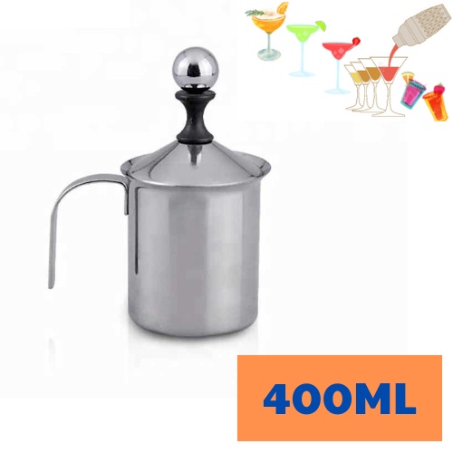 Ca Đánh Sữa Lạnh Latte Inox 2 Lớp Lưới Cao Cấp - Dụng Cụ Pha Chế