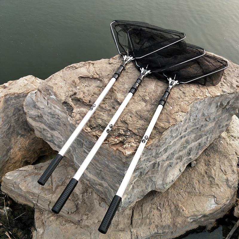 Vợt bắt cá tam giác 170CM cán nhôm