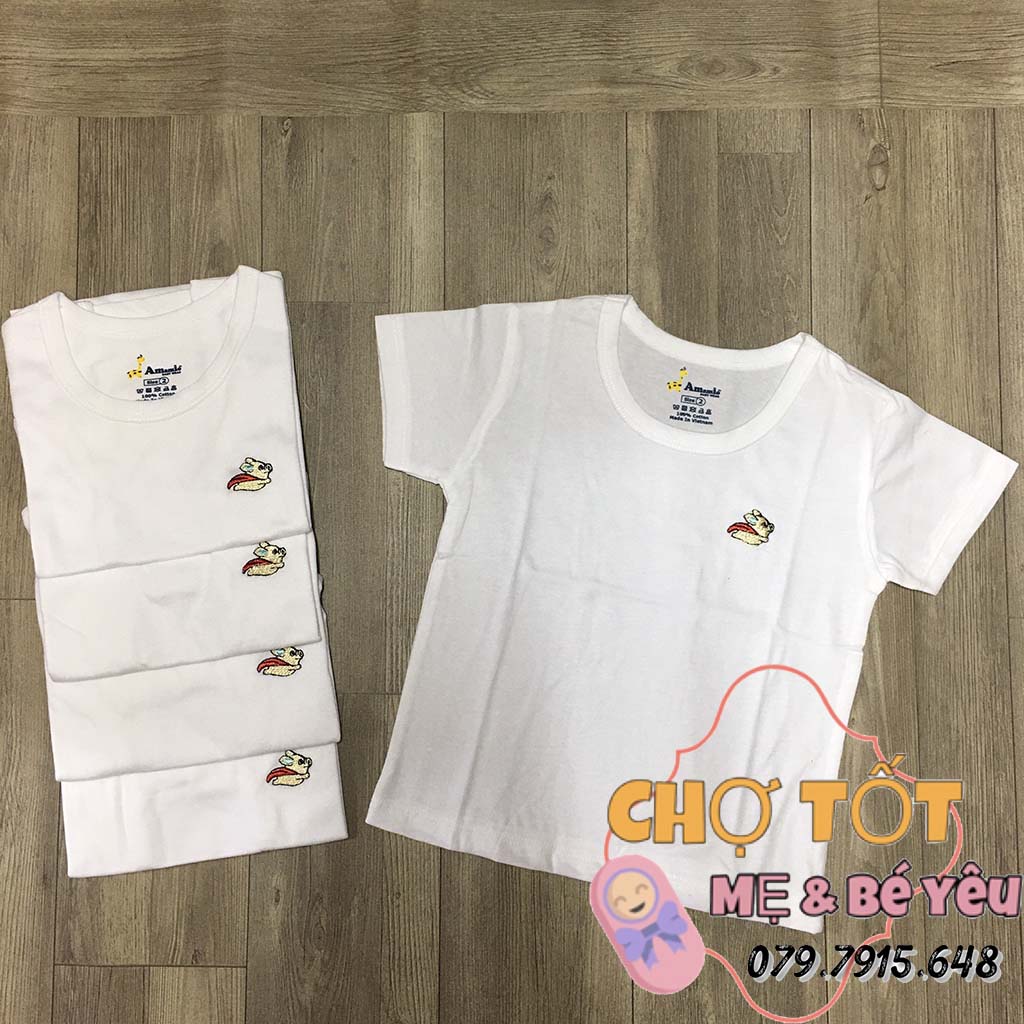 [CHẤT ĐẸP] COMBO 5 ÁO THUN TAY  NGẮN CHO BÉ MẶC MÁT THUN 4 CHIỀU