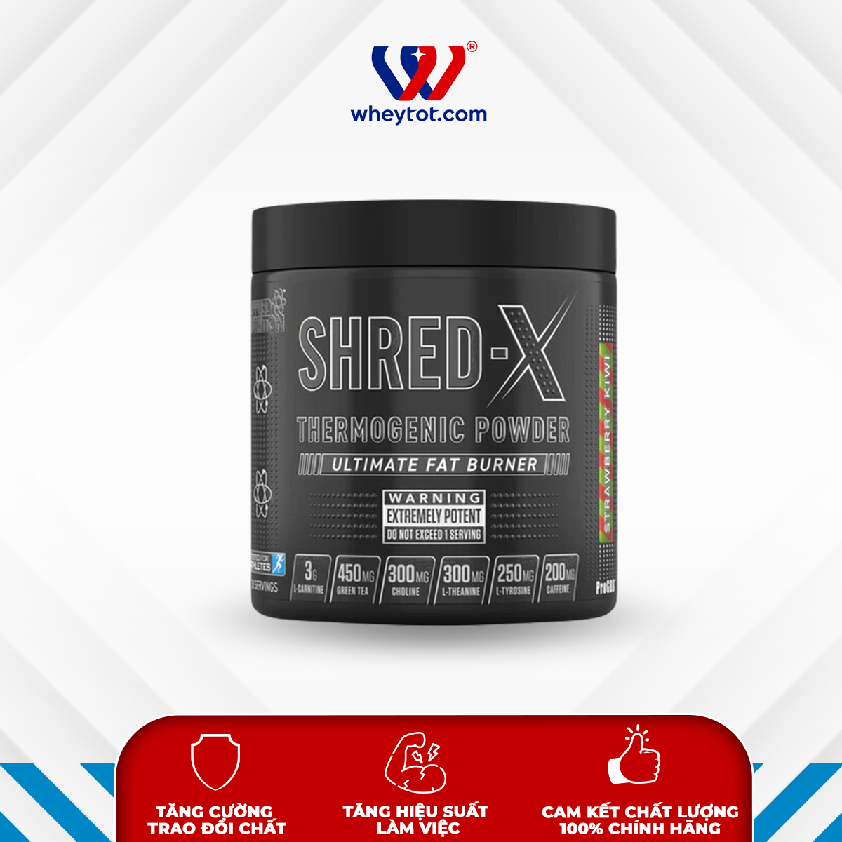 Bột uống đốt mỡ Applied Nutrition Shred X- Tăng cường trao đổi chất (30 lần dùng)