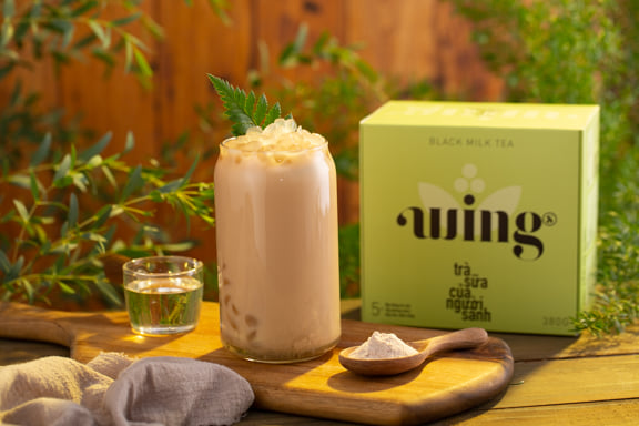 Trà Sữa Hoà Tan Wings Set 5 Gói(Vị Hồng Tra- Trà Nhài)