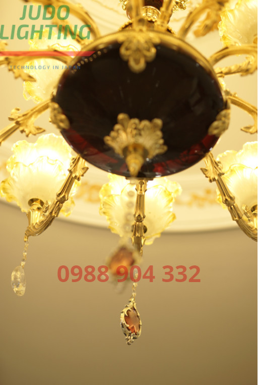 FREE SHIP : Đèn chùm 15 tay ( kèm bóng led) XẢ KHO