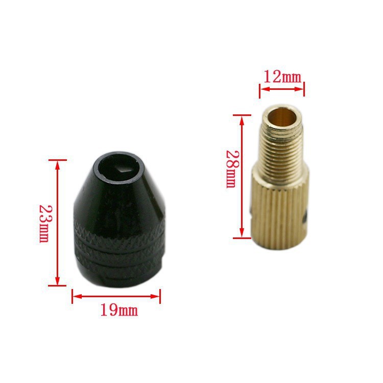 [HCM]Đầu kẹp mũi khoan cho Motor trục 2.3mm - 3.17mm - 5mm