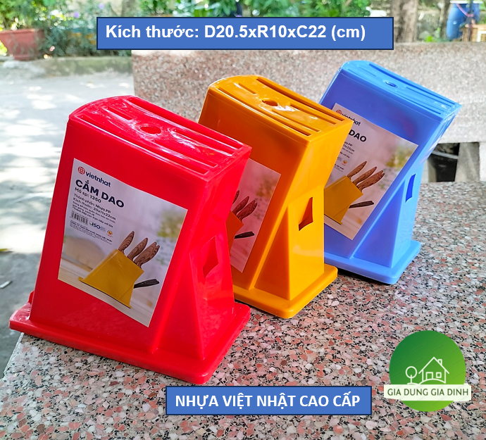Hộp cắm dao nhà bếp nhựa việt nhật đẹp 1350 - ống đựng dao kéo tiện lợi