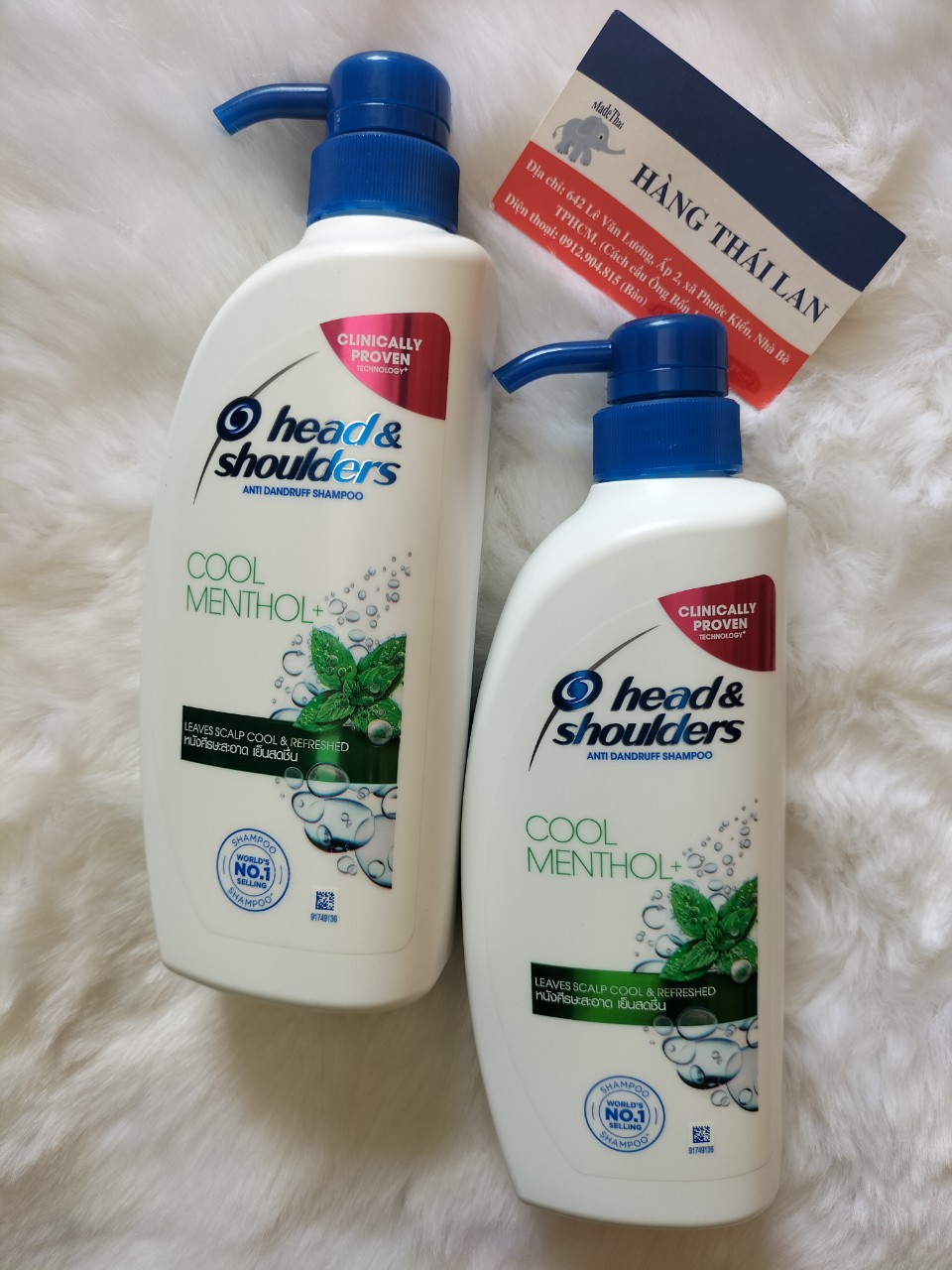 [Hcm]Combo of 2 Bottles of Thai Head & Shoulders Shampoo 370ml (Cool Mint)