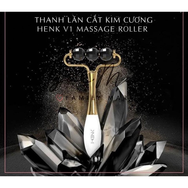 Thanh lăn kim cương henk massage trẻ hoá làn da