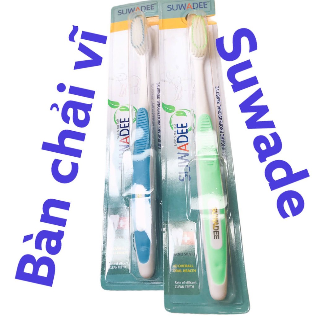 Combo 5 Cây Bàn Chải Đánh Răng Suwadee Nhiều Màu