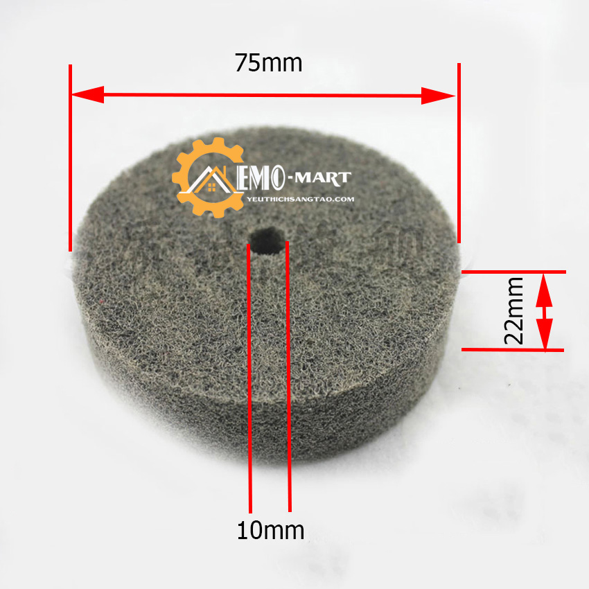 [FreeshipMAX] Miếng đánh bóng kim loại 3inch – Sợi nylon – Chống mài mòn tốt – Chịu được nhiệt độ cao