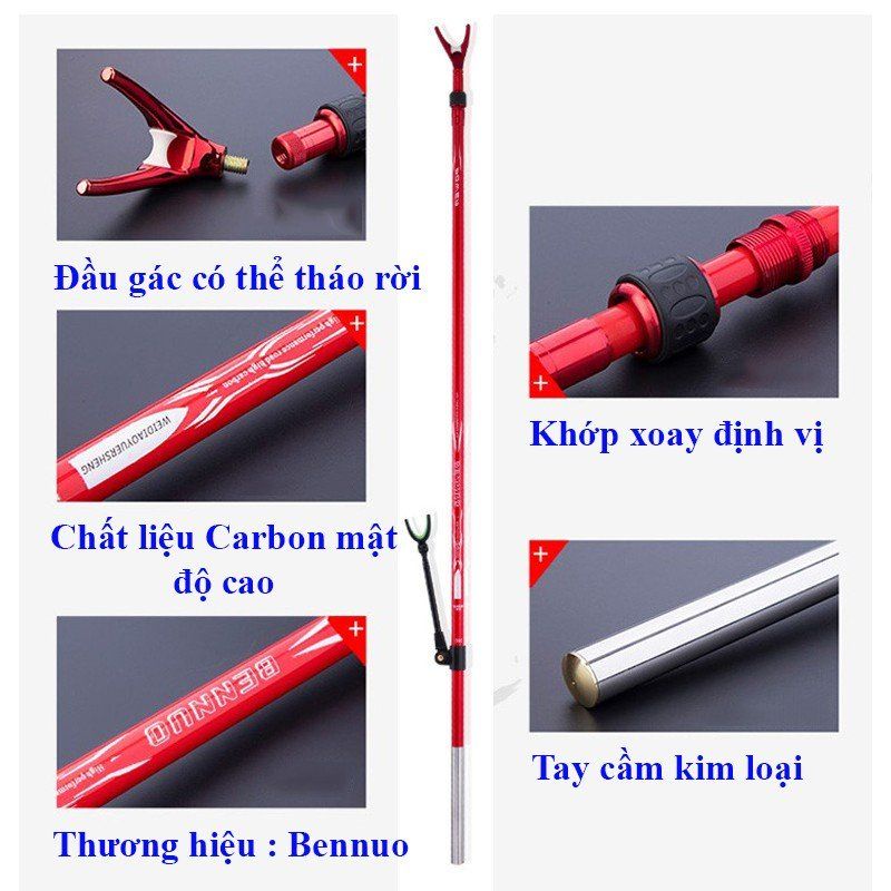 Gác Cần Câu Đài Carbon cao cấp BENNUO
