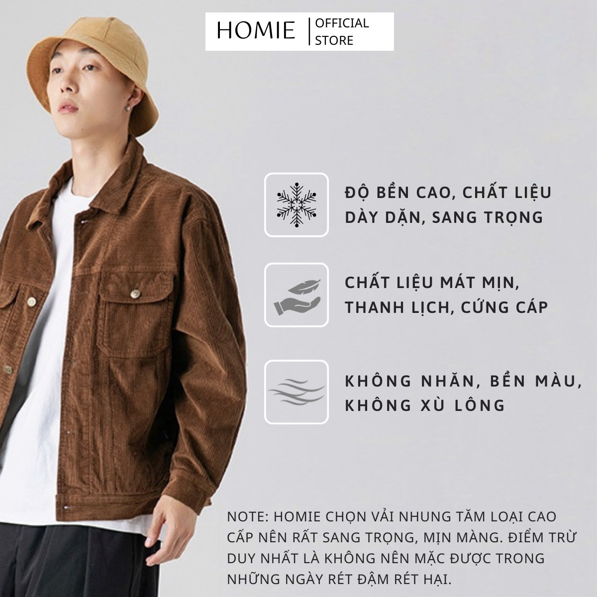 Áo Khoác Jacket Nhung Tăm Dáng Hàn Quốc
