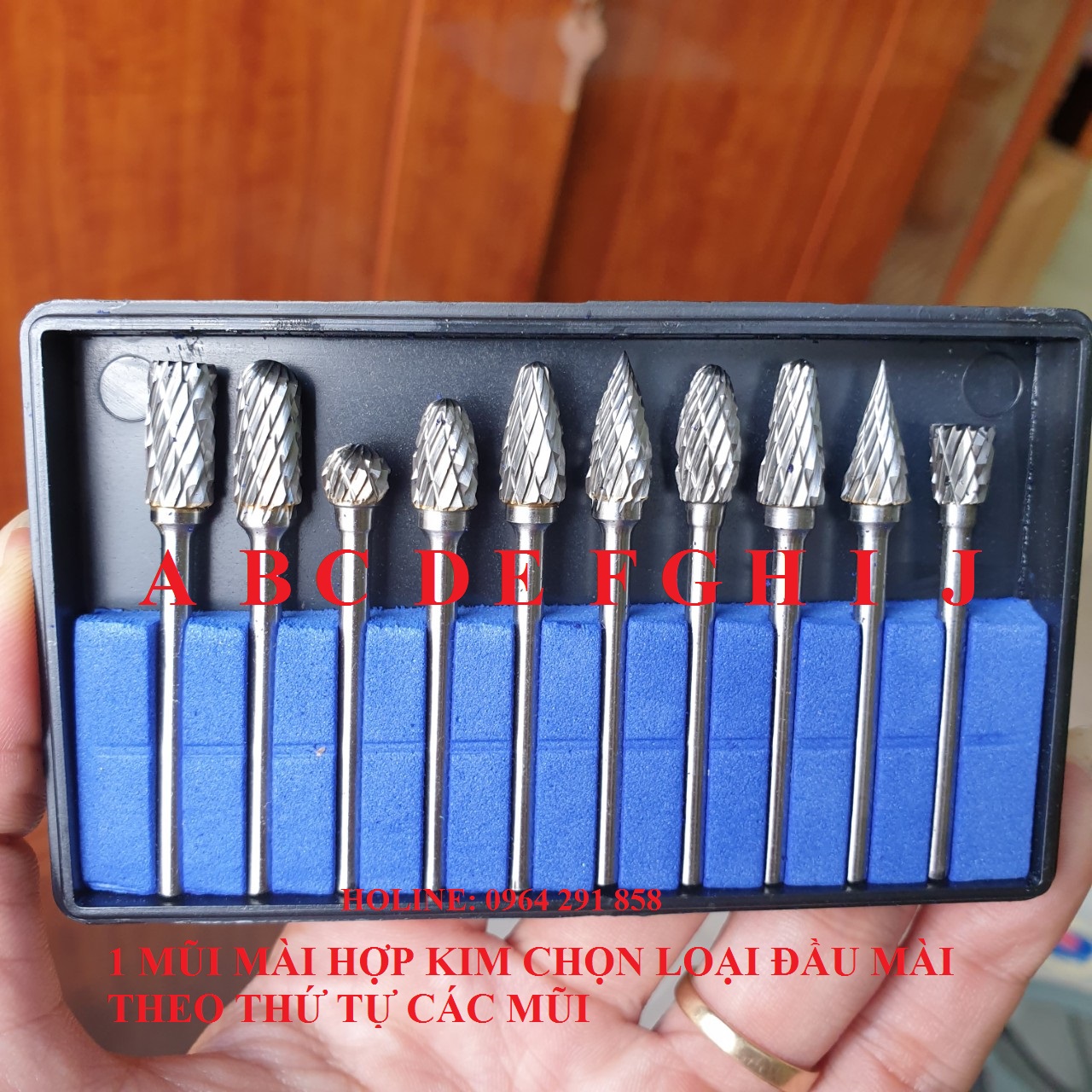 1 MŨI KHOAN MÀI KHẮC LŨA HỢP KIM - MỦI PHAY DOA LỖ LÀM GỖ LŨA CÂY CẢNH BONSAI