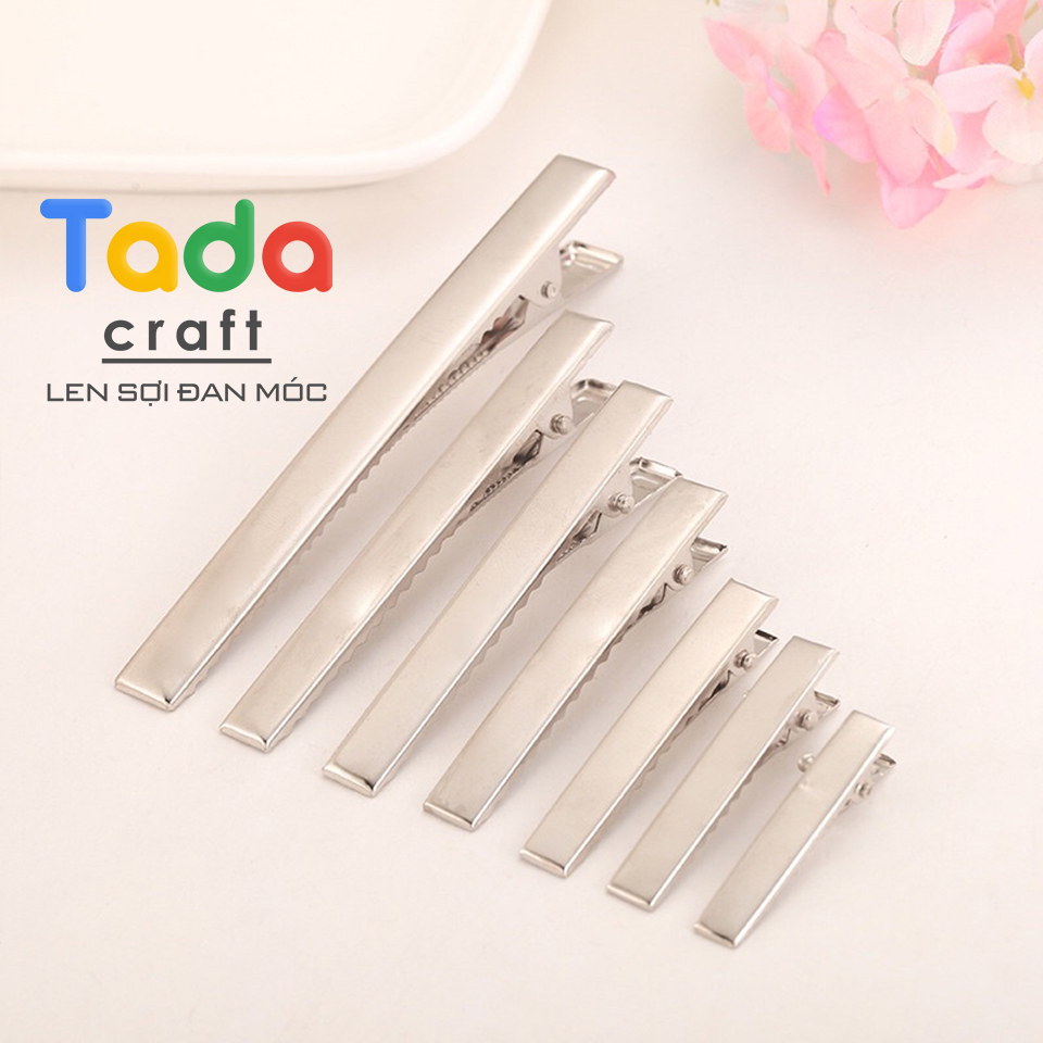 Phôi Kẹp Mỏ Vịt Màu Bạc