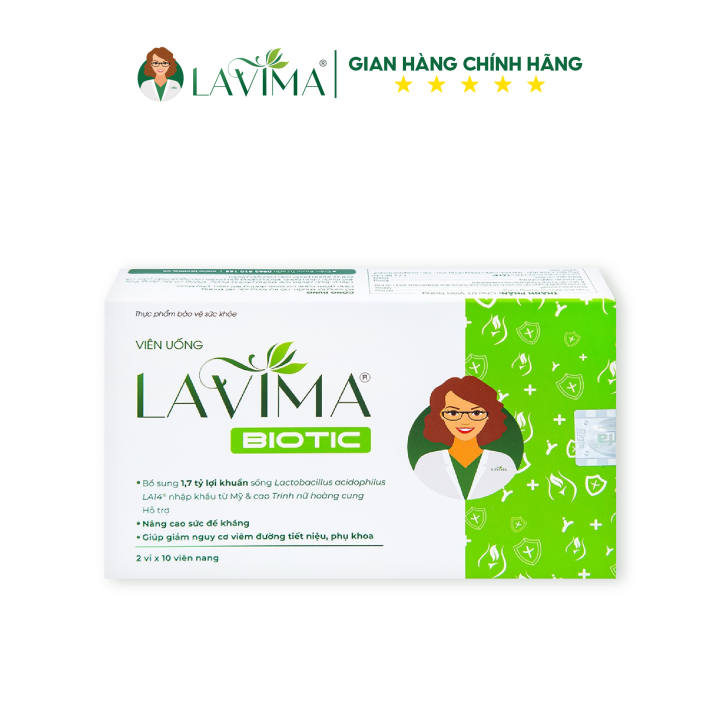 Viên Uống Phụ Khoa, Men Vi Sinh Vùng Kín LAVIMA BIOTIC 20 Viên