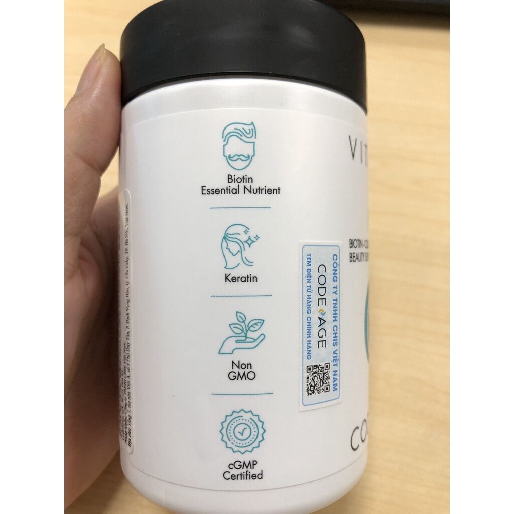 [CHÍNH HÃNG] CODEAGE viên tóc HAIR VITAMINS giảm rụng và nuôi dưỡng tóc chắc khỏe - DR OBAGINI