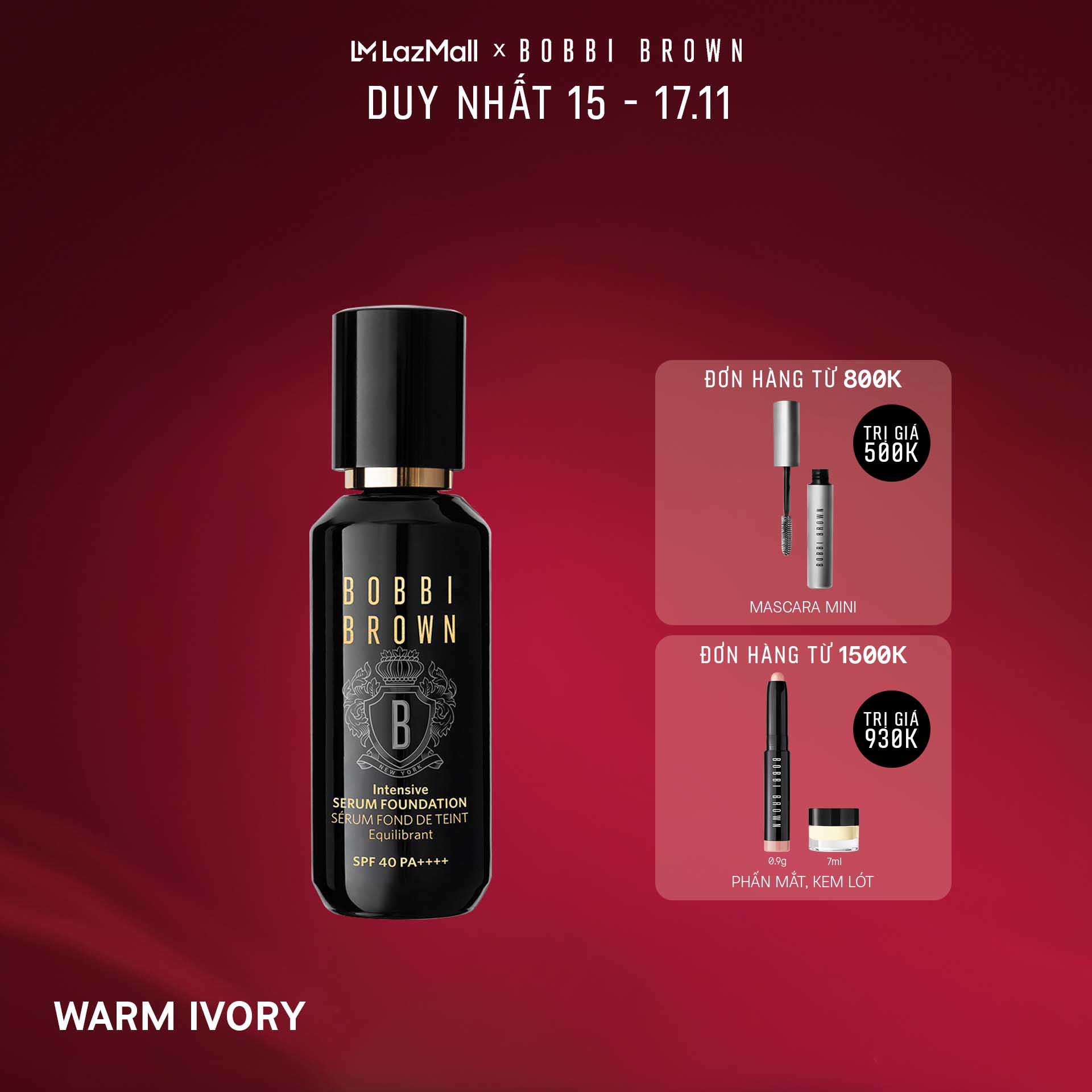 [PHIÊN BẢN MỚI] Kem nền Serum Bobbi Brown Intensive Serum 30ml