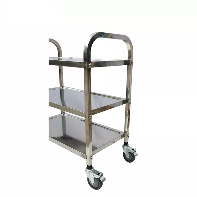 XE ĐẨY PHỤC VỤ 3 TẦNG BẰNG INOX