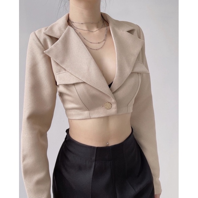 Áo Blazer Croptop Ứng Dụng Cao