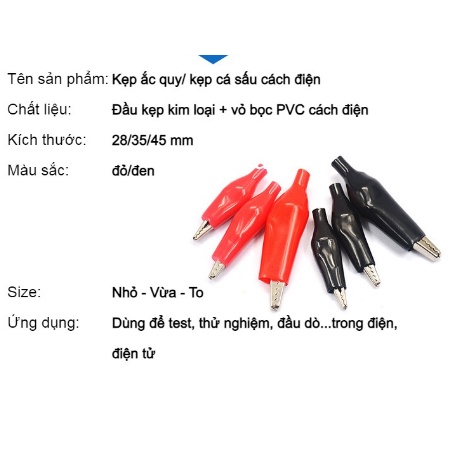Kẹp cá sấu 45 mm