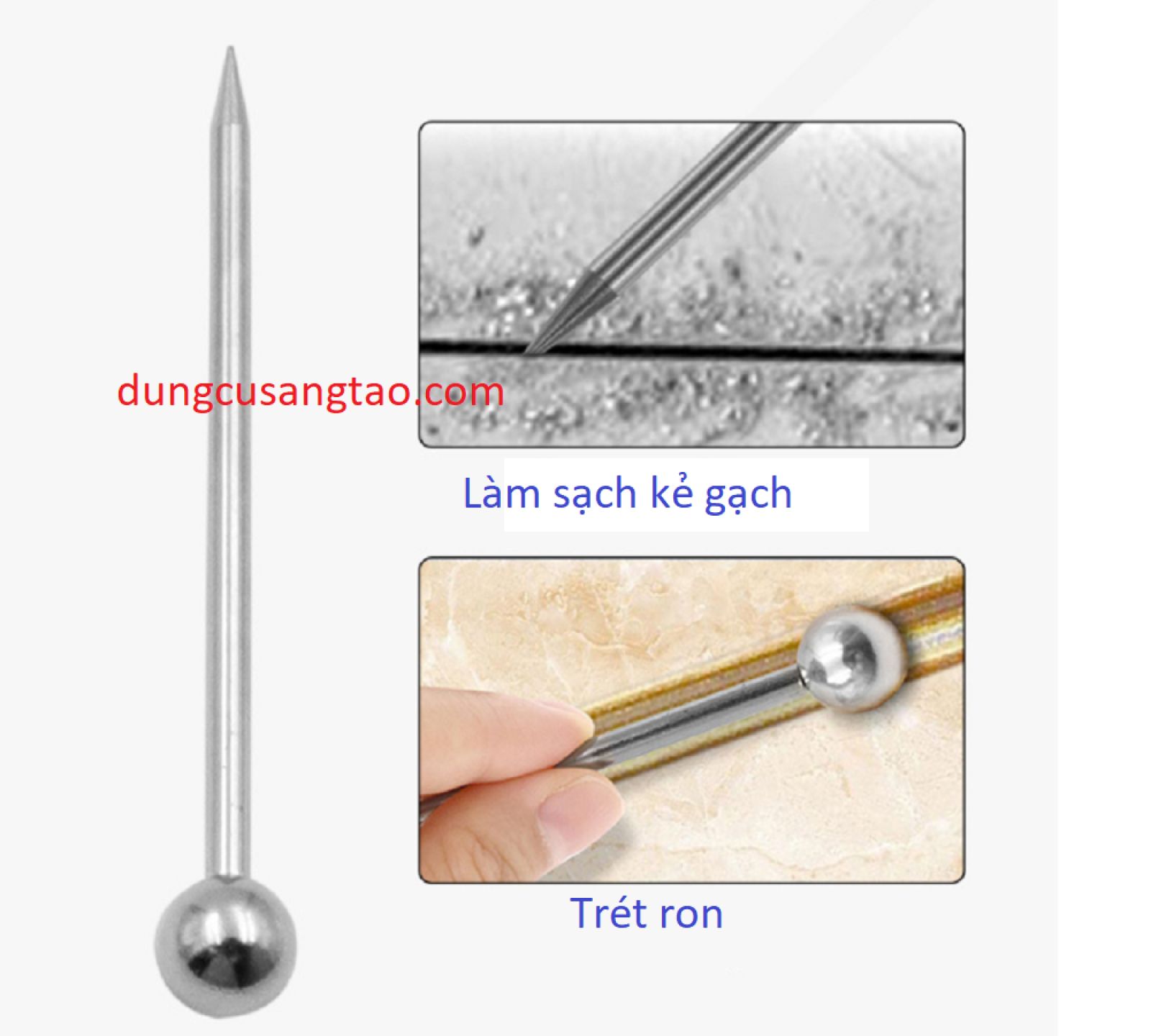 chà ron gạch/ trét keo kẻ gạch (trọn bộ)
