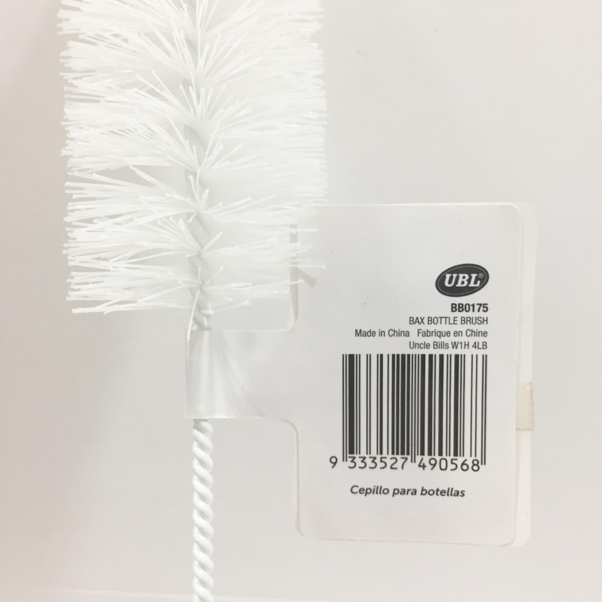 Cọ rửa bình UBL BB0175 size 4 x 36cm (Trắng phối xanh)