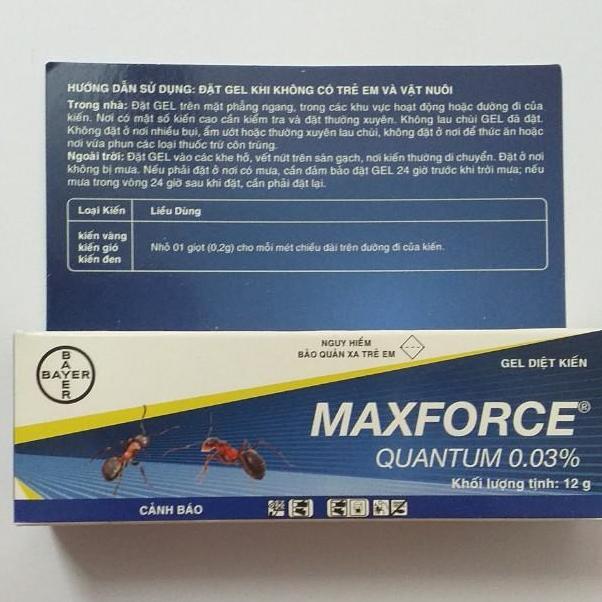 Gel Diệt Kiến MAXFORCE QUANTUM 0.03% Tuýp 12gam (BAYER)