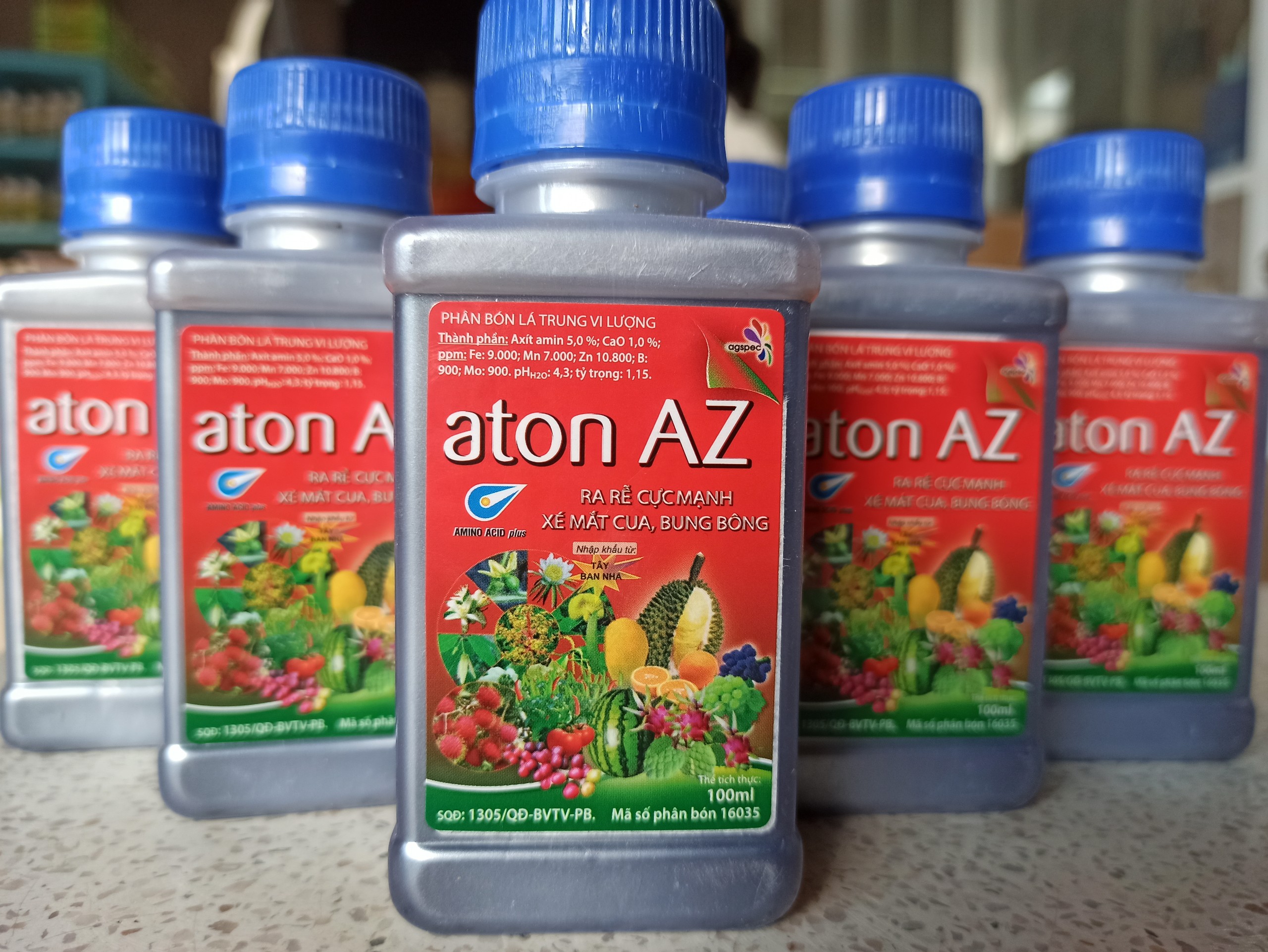 Phân bón lá trung vi lượng aton AZ - Chai 100ml