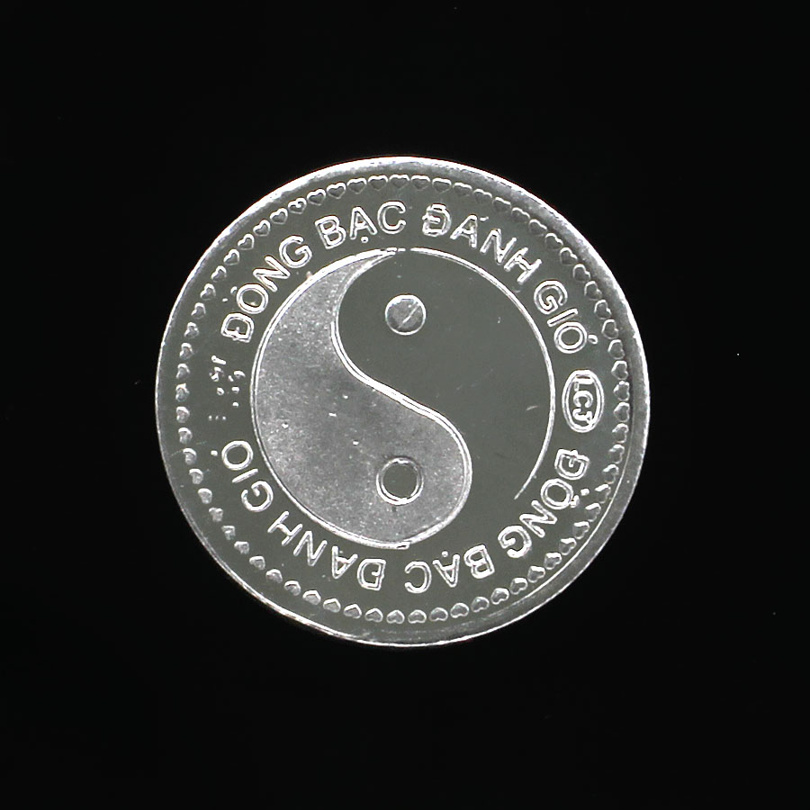 Đồng Xu Đánh Gió, Cạo Gió Đồng Bạc Nguyên Chất S99 XDG3S Âm Dương To Bạc Hiểu Minh Bảo Hành Vĩnh Viễn