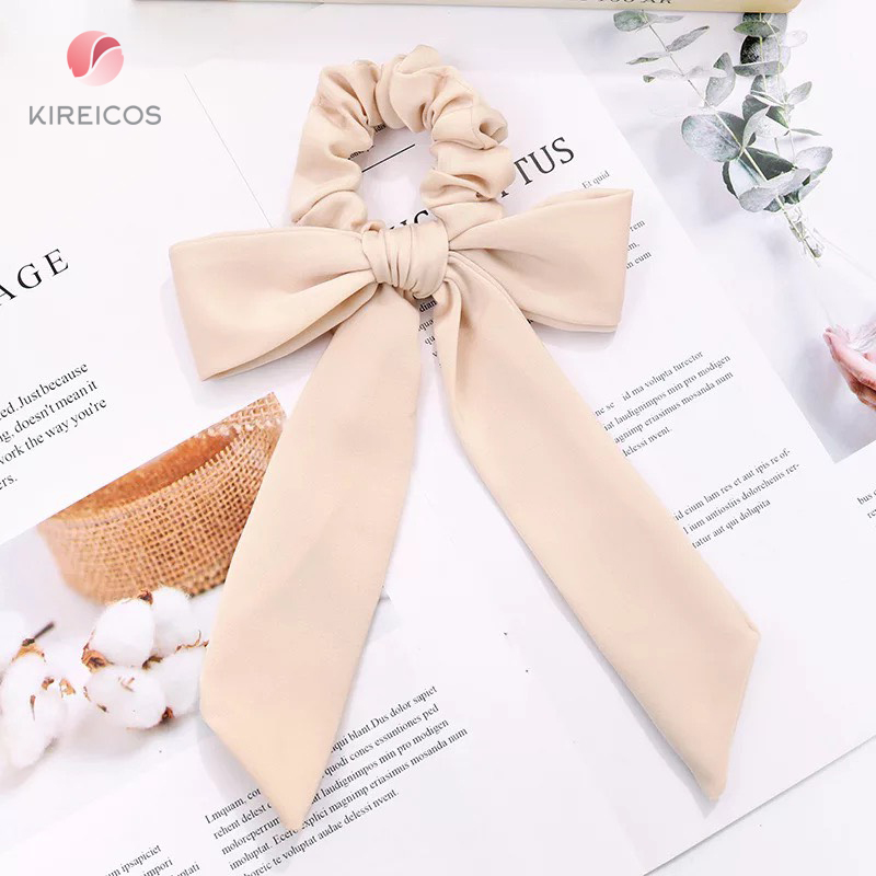 [HCM]Cột Tóc Bèo Đính nơ dài Cổ Điển Siêu Xinh