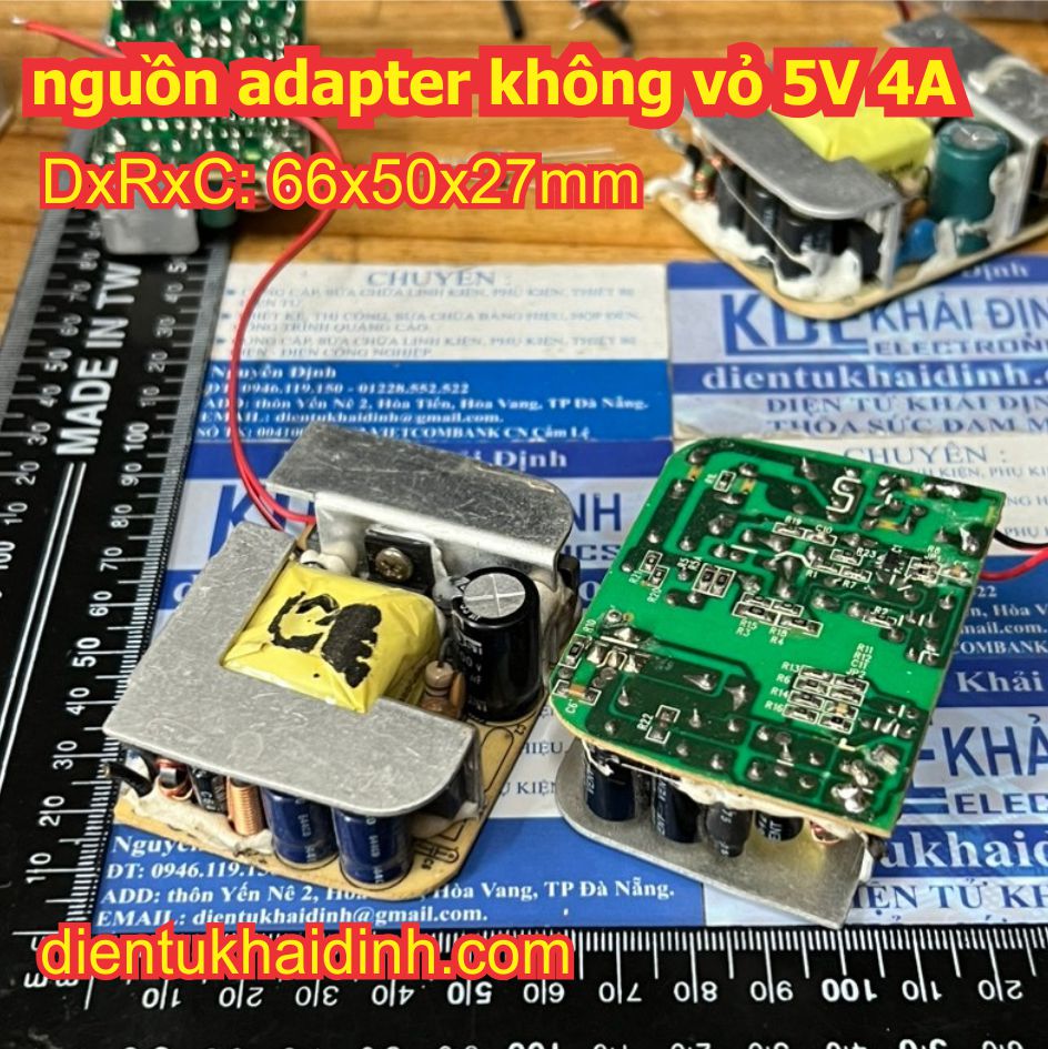 Module mạch nguồn adapter không vỏ 5V 4A 5V4000mA kde3582
