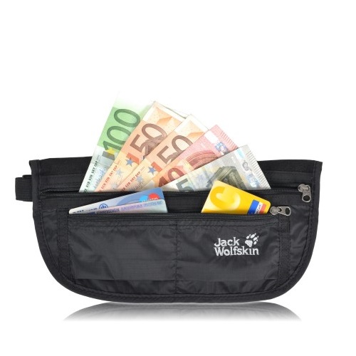 Túi bao tử Jack Wolfskin Document Belt De Luxe Black