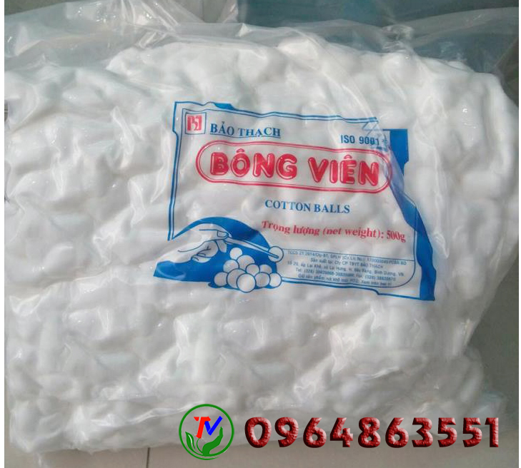 Bông viên y tế Bảo Thạch túi 500g