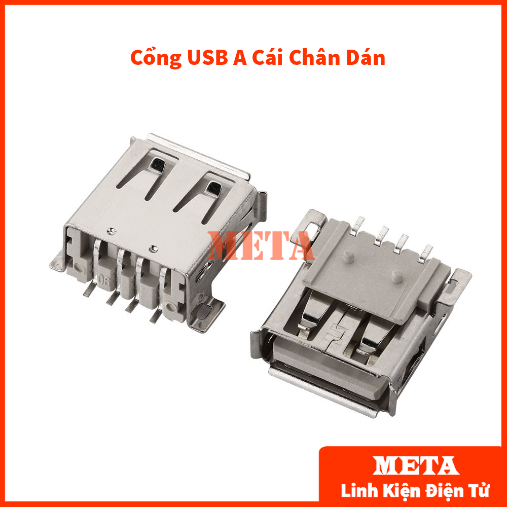 Cổng USB A/B/Micro/Mini Đầu Đực/Cái Chân Cắm/Dán (Đầu USB, USB A, USB B, USB Micro, USB Mini)