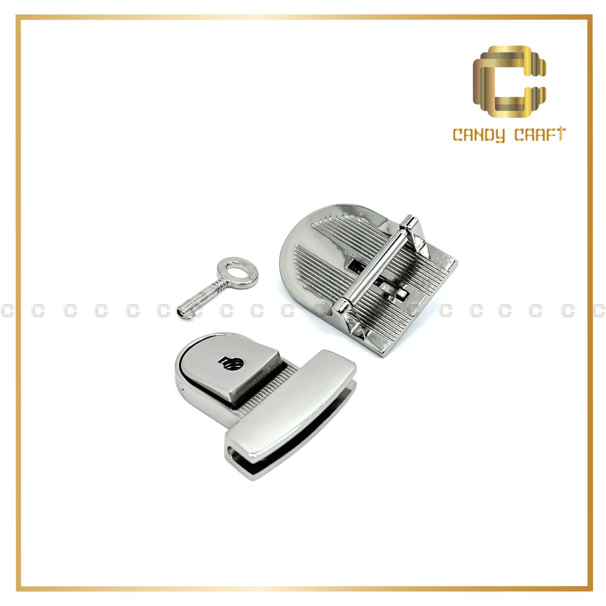Khóa sập bầu (key) - phụ kiện làm túi xách