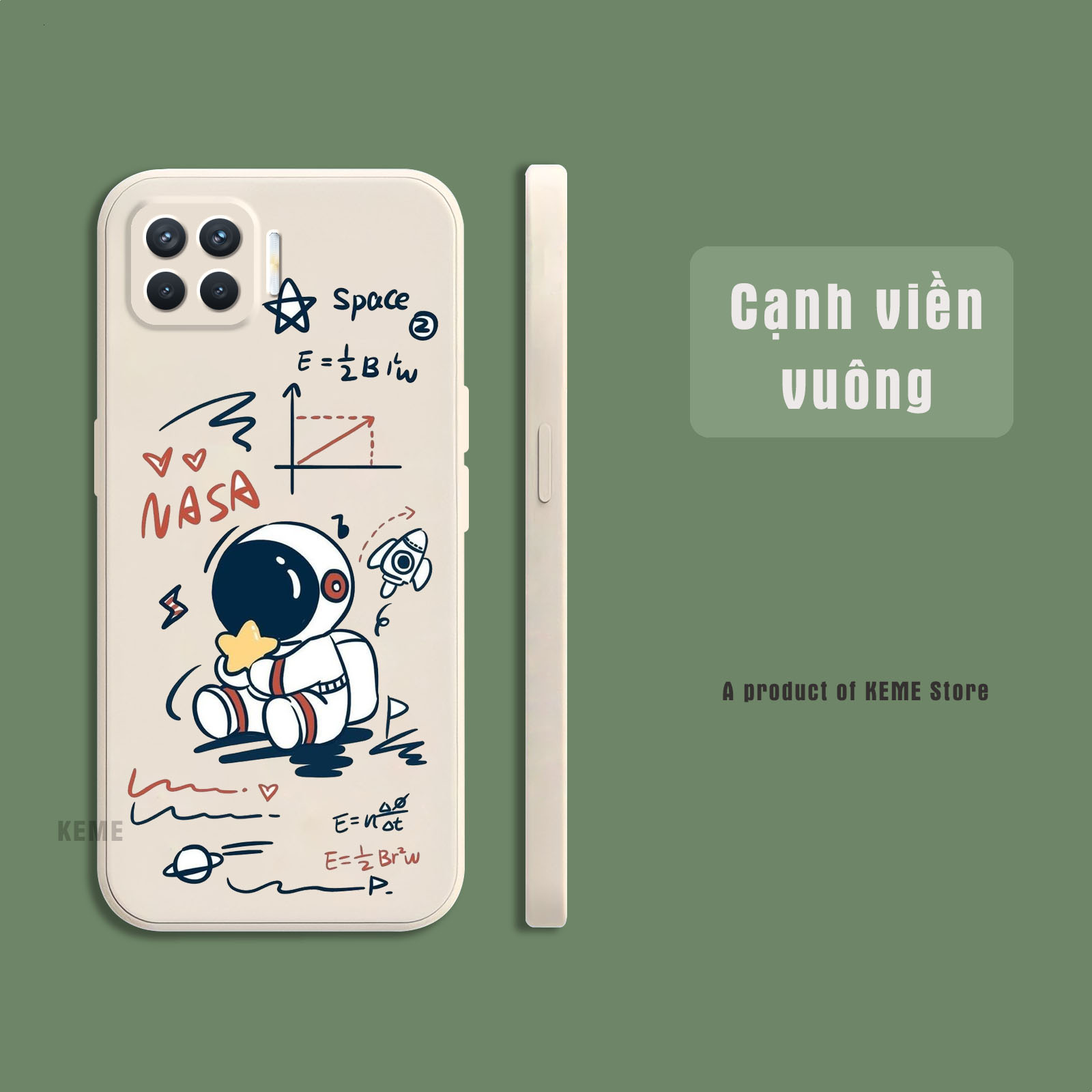 Ốp lưng oppo a93 / f17 pro / a73 / f17 in hình phi hành gia