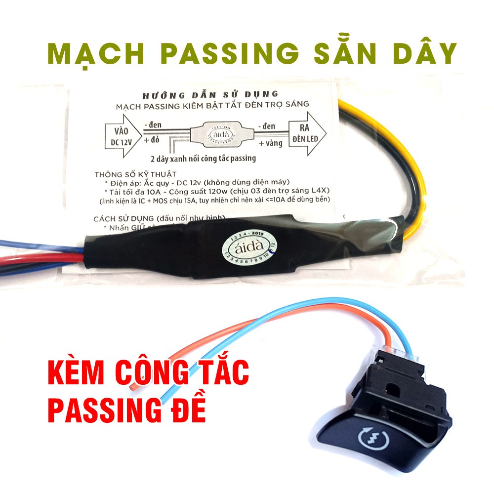Mạch 1 Đèn Passing 3S cho đèn trợ sáng