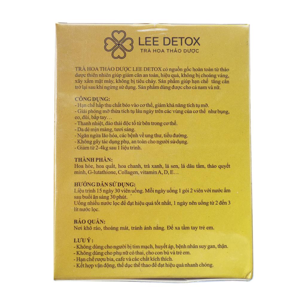 Trà Hoa Thảo Dược Giảm Cân Lee Detox (30 viên)