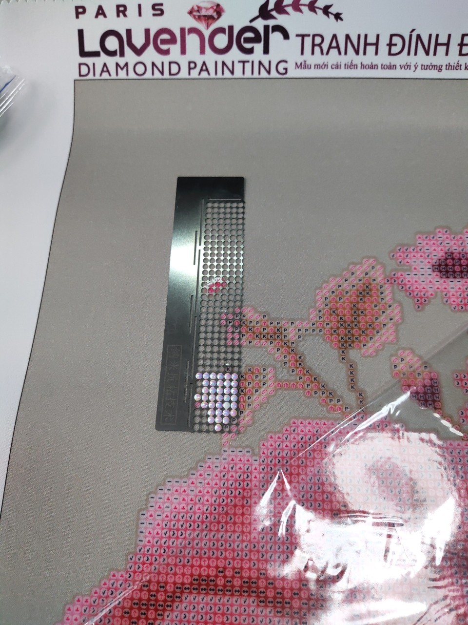 Dụng cụ thước làm tranh đính đá A-141 kích thước 17cm (tranh Venus (VS), monalisa (Y), Lavender (LV))
