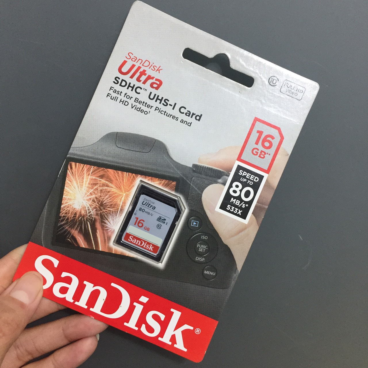 [16GB; 32GB ;64GB;128GB] Thẻ nhớ SD tốc độ 120MB/s SanDisk Ultra