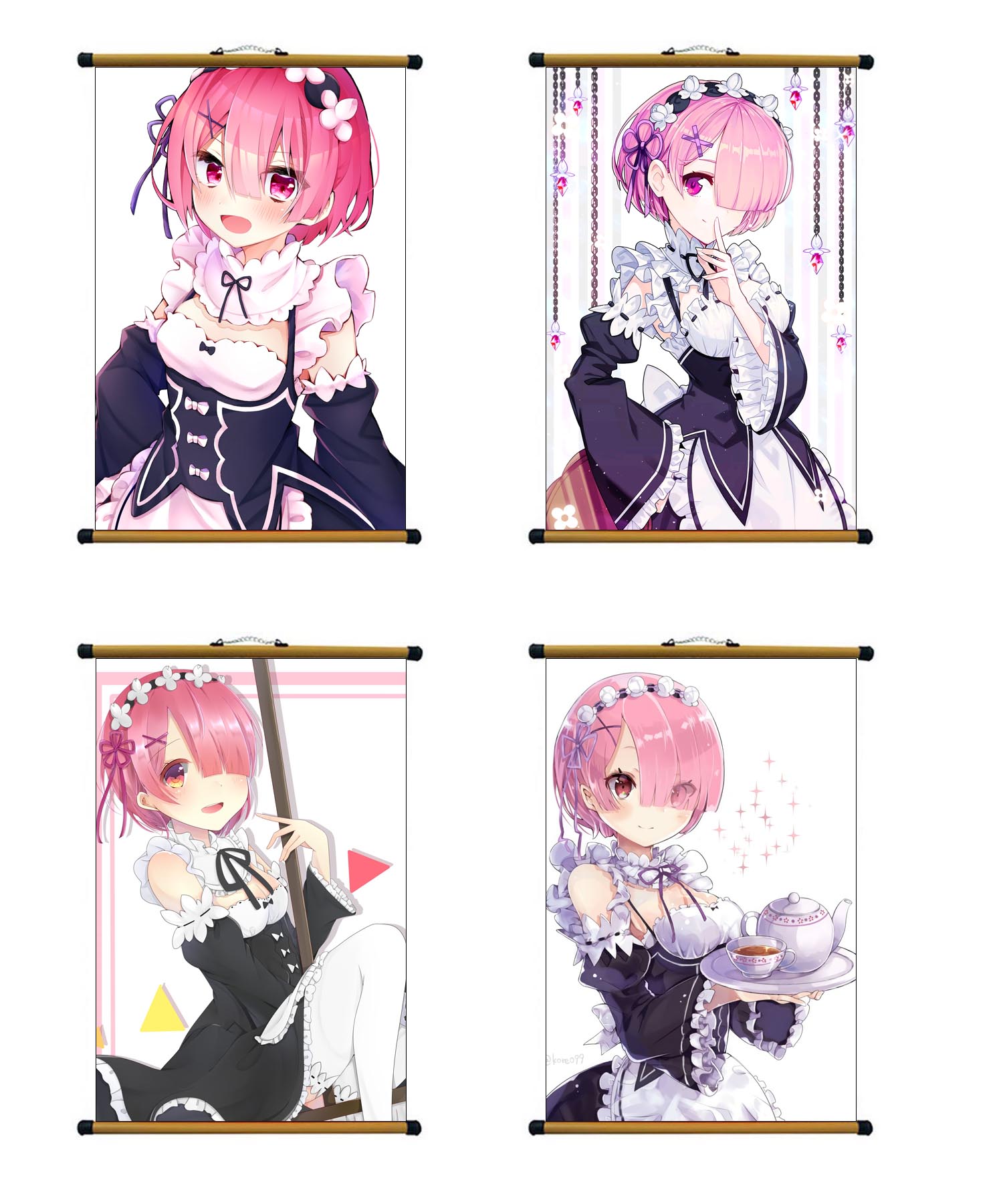 Tranh ảnh treo tường Re:Zero có khung nẹp ANIME MANGA